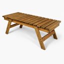 Ver imagem 1 de Banco 02 Lugares em Madeira Maciça 95cm Unique Yescasa