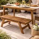 Ver imagem 7 de Banco 02 Lugares em Madeira Maciça 95cm Unique Yescasa