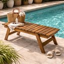 Ver imagem 2 de Banco 02 Lugares em Madeira Maciça 95cm Unique Yescasa