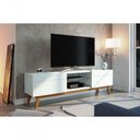 Ver imagem 2 de Rack Classic 2g Branco Acetinado - Imcal Móveis