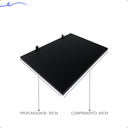 Ver imagem 3 de Kit 3 Prateleira Preta 40X30 + Suporte Flutuante Mdf Organizadora Decoração Cozinha Banheiro Sala