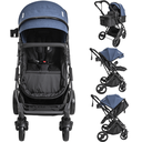 Ver imagem 2 de Carrinho de Bebe Kiddo Vox Ii Bebe Conforto Colinho Marinho