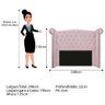 Cabeceira Veneza 195 Cm King Size Corano Rosa Bebê - 2