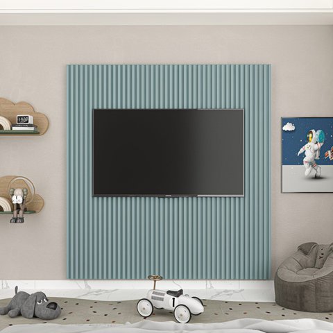 Painel Supremo Slim Ripado 174 cm - Azul Encanto