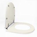 Ver imagem 2 de Assento Sanitário Poliéster para Louça Calypso (incepa) Aço (reb. Oculto) Biscuit