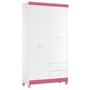 Ver imagem 4 de Cômoda e Guarda Roupa 4 Portas Baby Kids Branco Flex - Incorplac