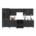 Ver imagem 2 de Armário de Cozinha Modulada Completa Fidelitá Nara 100% MDF 6 Peças 360cm 16 Portas 2 Gavetas sem