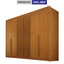 Ver mais imagens de Guarda Roupa Casal Ripado 6 Portas 6 Gavetas 100% MDF Diamante