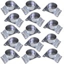 Ver imagem 1 de Kit 14 Chapinhas Chapa Elevada com Tubo Fixação Pés Palito Rosca 5/16 Zincada