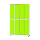Ver imagem 1 de Armário Roupeiro De Aço Para Vestiário 8 Portas Locker Verde