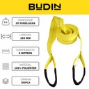 Ver imagem 2 de Cinta de Reboque e Arraste 20 ton x 6 metros plana - 4x4 / Trilhas / Off road / Caminhão / Trator Bu