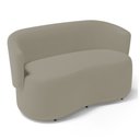 Ver imagem 2 de Poltrona Namoradeira Aisha 02 Lugares Orgânica Veludo Bege - Desk Design