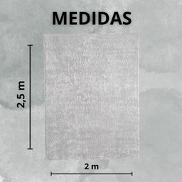 Tapete Sala e Quarto Oásis Classic 2,00x2,50m Cinza - 4