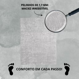 Tapete Sala e Quarto Oásis Classic 2,00x2,50m Cinza - 6