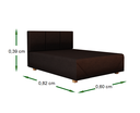 Ver imagem 3 de Cama Box Pet Para Cachorro E Gato 82X60X39:Marrom