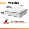 Cama Box Baú Casal King Colchão Molas Guarda Costas Max com Pillow Branco/cinza - 4