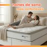 Cama Box Baú Casal King Colchão Molas Guarda Costas Max com Pillow Branco/cinza - 7