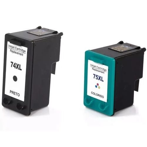 Kit Cartucho de Tinta Compatível 74xl 74 e 75xl 75 para Hp D4200 D4268 ...
