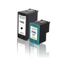 Ver imagem 2 de Kit Cartucho de Tinta Compatível 74xl 74 e 75xl 75 para Hp D4200 D4268 J6400 J6424 C4280 C4480 C4300