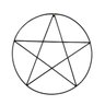 Pentagrama Estrela de 5 Pontas para Assentamento 45cm - 1