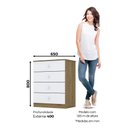 Ver imagem 3 de Quarto de Bebê Guarda Roupa 2pts Côm e Berço Sophia Casa 812