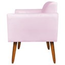 Ver imagem 7 de Poltrona Namoradeira Decorativa Isabella Pés Palito Madeira Suede Rosa Bebê - Gran Belo