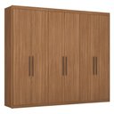 Ver imagem 1 de Guarda Roupa 6 Portas 3 Gavetas Internas Demobile Sumatra Amêndoa