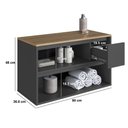 Ver imagem 4 de Balcão Gabinete de Banheiro Suspenso 80 Belarus com 2 Portas