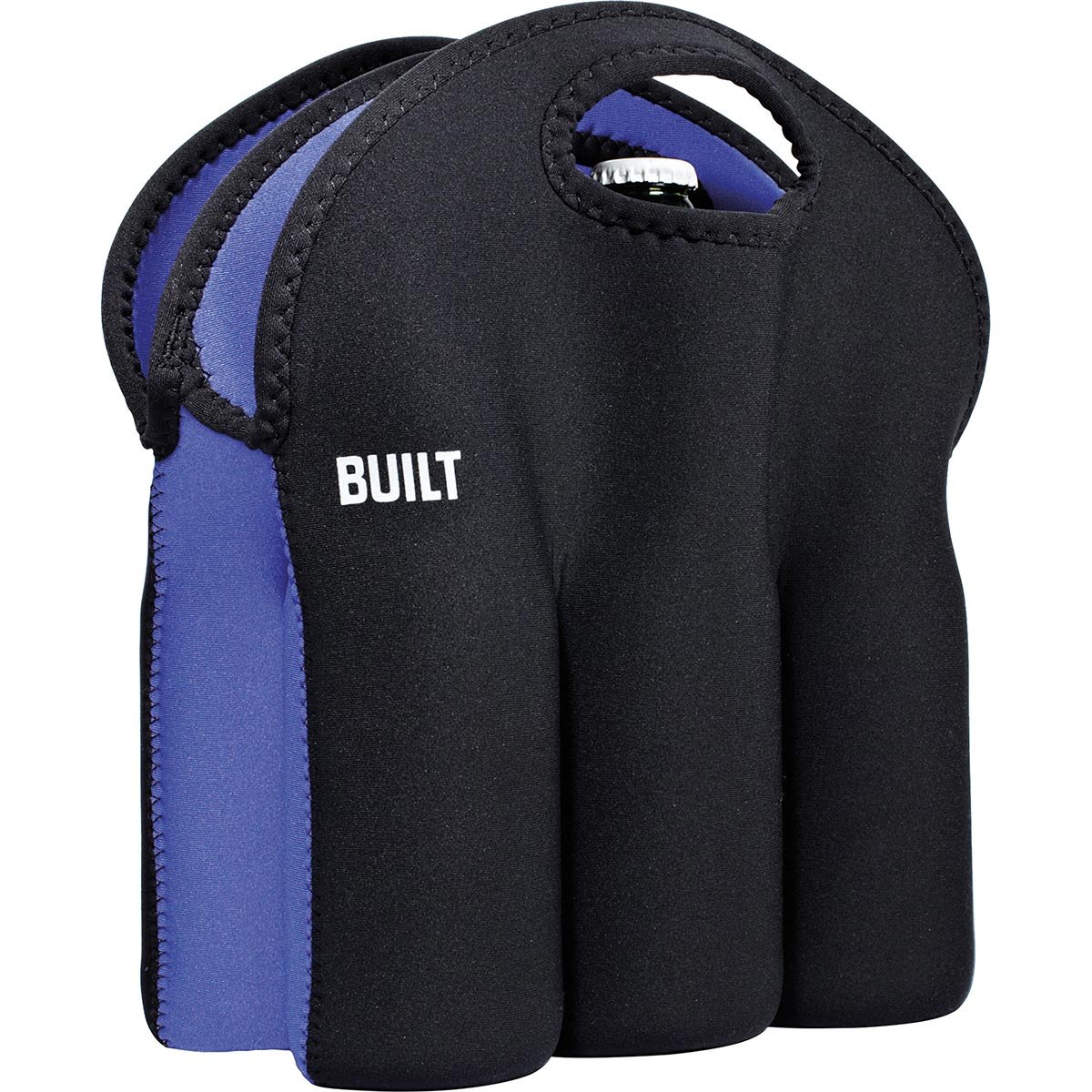 BUILT TOTE PORTA GARRAFA 29x27x2cm NEOPRENE PRETO 6 GARRAFAS - 2