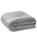 Ver imagem 2 de Manta Microfibra Lisa Toque Aveludado Casal 1.80x2.20m Home Design Corttex Cinza
