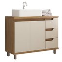 Ver imagem 2 de Gabinete de Banheiro 02 Portas com Cuba Bege/Itapuã/Off White
