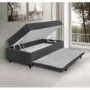 Ver imagem 3 de Cama Box Solteiro 3 em 1 New Magnifico Teen Colchões Sensor Cinza/Branco