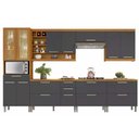 Ver imagem 3 de Cozinha Modulada Completa Burguesa Premium 7 Peças (3aéreos+3balcões+1paneleiro) C6p58 Freijo/