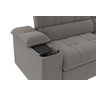 Sofá Stylus 2,10m Retrátil/reclinável com Porta Copos e Cooler Suede Cinza - Xflex Sofás - 2
