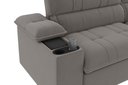 Ver imagem 2 de Sofá Stylus 2,10m Retrátil e Reclinável com Porta Copos e Cooler Suede Cinza - Xflex Sofás