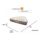 Ver imagem 3 de Colchão Solteiro D28 100% Espuma Dupla Face Selado Inmetro 78x188x12