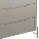 Ver imagem 5 de Cômoda para Quarto Closet Orgânica 3 Gavetas Pés Industrial Dourado Bliss I03 Grigio - Lyam Decor