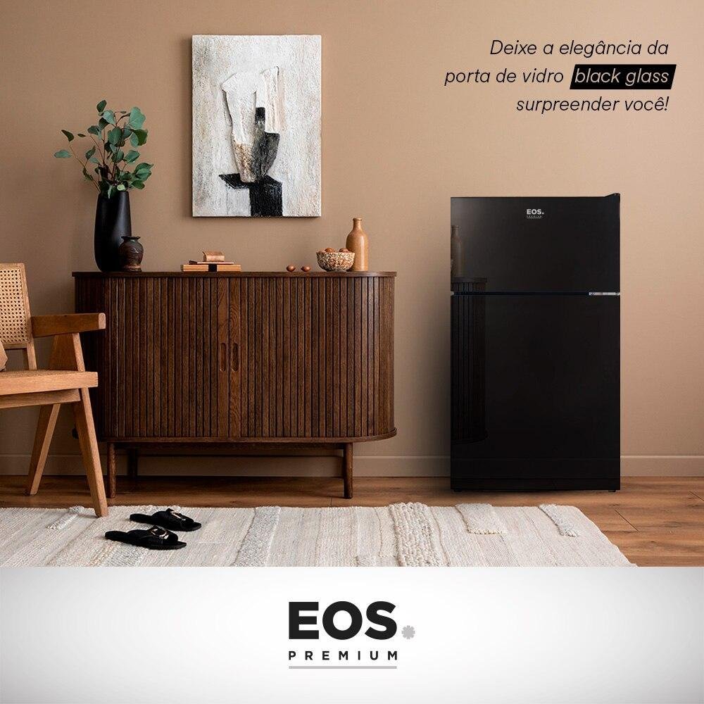 Frigobar Eos 88 Litros Duplex Preto com Porta de Vidro Efb140v 220v - 5