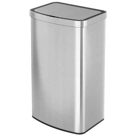 Lixeira Aço Inox Lixo Automática C/ Sensor Movimento 50l