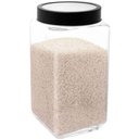 Ver imagem 2 de Kit 3 Porta Mantimentos de Vidro 2,2l com Tampa de Metal Preta Lyor Potes para Alimentos