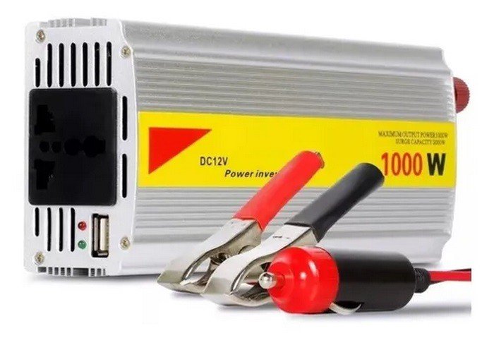 Inversor Veicular 1000w 12v 110v Usb Onda modificada - 2