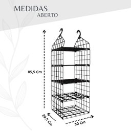 Organizador Suspenso Dobrável Colmeia Roupa Armario Sapateir - 6