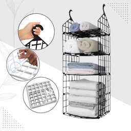 Organizador Suspenso Dobrável Colmeia Roupa Armario Sapateir - 2