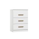 Ver imagem 3 de Cômoda Quarto Infantil Ternura 3 Gavetas Flex Peternella: Branco Flex