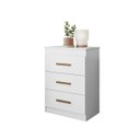 Ver imagem 4 de Cômoda Quarto Infantil Ternura 3 Gavetas Flex Peternella: Branco Flex