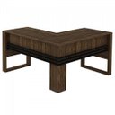 Ver imagem 2 de Conjunto 6 Peças com Mesa em L, 2 Gaveteiros, 2 Armários Multiuso Baixo e Balcão Nogal