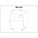 Ver imagem 7 de Kit 6 Peças com Mesa em L, 2 Gaveteiros, 2 Armários Multiuso Baixo e Balcão