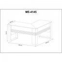 Ver imagem 4 de Kit 6 Peças com Mesa em L, 2 Gaveteiros, 2 Armários Multiuso Baixo e Balcão