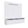 Rack com Painel para Sala com 3 Portas e 1 Prateleira 1,80 M Cor:branco - 5