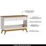 Aparador Decorativo Owen Off White/Freijó - Gran Belo - 3